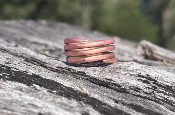 Copper Primitive Coil Ring