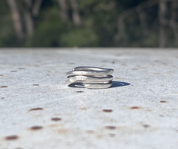 Silver Primitive Coil Ring